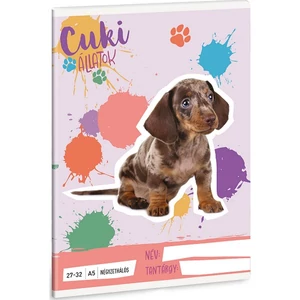 Füzet 27-32 A5 Kockás Ars Una Cuki-Harlekin Tacskó (5496) 25 53634962