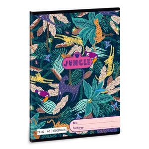 Füzet 27-32 A5 kockás Ars Una Jungle (5062) 21 53630629 prémium füzet négyzethálós