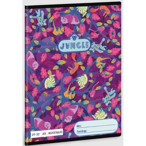Füzet 27-32 A5 kockás Ars Una Jungle (5259) 23 53632593 prémium füzet négyzethálós