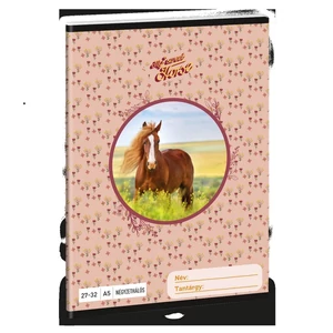 Füzet 27-32 A5 kockás Ars Una My Sweet Horse (5358) 24 ló 53633583 prémium füzet négyzethálós