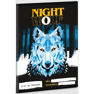 Füzet 27-32 A5 kockás Ars Una Nightwolf Farkas (5257) 23 53632579 prémium füzet négyzethálós