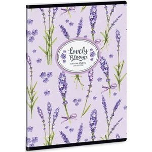 Füzet 27-32 A5 kockás Ars Una lavender - virágos 17 Levendula 93148320 prémium füzet négyzethálós