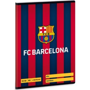 Füzet 14-32 A5 vonalas Ars Una Barcelona - focis 1. osztályos füzet prémium minőség