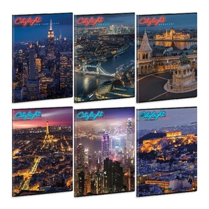 Füzet 81-40 A4 vonalas Ars Una Extra kapcsos City light (5420)24 53114204 A/4 vonalas 40lapos 75gr-os füz