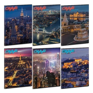 Füzet 87-40 A4 kockás Ars Una Extra kapcsos City light (5420)24 53124203 A/4-es négyzethálós 40lapos 75g