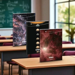 Füzet 87-40 A4 kockás Ars Una Extra kapcsos NASA (5373) 24 53123732 A/4-es négyzethálós 40lapos 75g