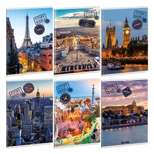Füzet 80-40 A4 sima Ars Una Cities Of The World 53802231 A/4 sima füzet 40lapos 75gr-os