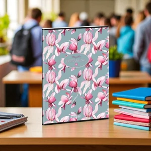 Füzet 87-40 A4 kockás Ars Una Rosy Magnolia (5252) 23 53122520 A/4 kockás füzet 40lapos 75gr-o