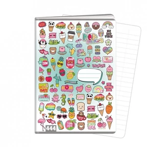 Füzet A4 Argus vonalas Pop stickers matricák, 40 lapos 1582-0365