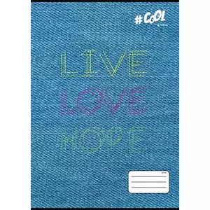 Füzet A4 kockás 32 lapos COOL BY VICTORIA, Live-love-hope 87-32 