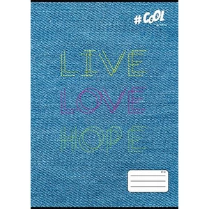 Füzet A4 kockás 32 lapos COOL BY VICTORIA, Live-love-hope 87-32 ISVFC85