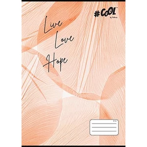 Füzet A4 kockás 32 lapos COOL BY VICTORIA, Live-love-hope 87-32 ISVFC85