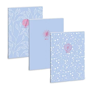 Füzet A4 ponthálós Ars Una Skyblue Spring(5244) 53102447 Extra kapcsos prémium füzet