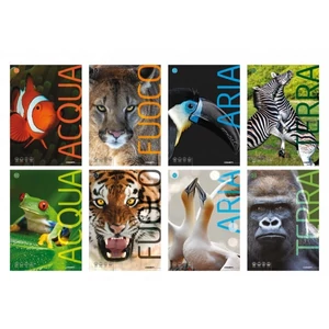 Füzet A4 vonalas Blasetti 100g 38lap Animali 100