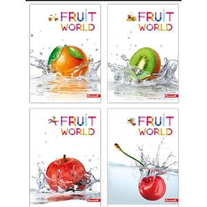 Füzet A5 Dan-Mark kockás Fruit World, 60lap, fóliázott 038502 a minta szabadon nem választható