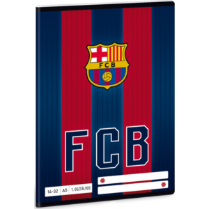 Füzet 14-32 A5 vonalas Ars Una FC Barcelona - focis 18 1. osztályos füzet prémium minőség