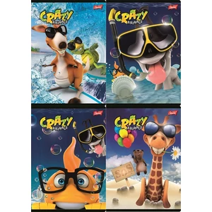 Füzet 27-32 A5 Unipap 32lap Crazy kockás vegyes minták