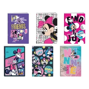Füzet 50lapos A5 vonalas Play Minnie Mouse csillogós vegyes mintával
