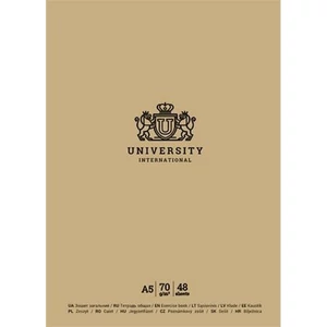 Füzet A5 vonalas Shkolyaryk 21-32 48lap, University International, v Kötött és tűzött füzetek A5