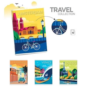 Füzet A/5 vonalas Travel  52lap