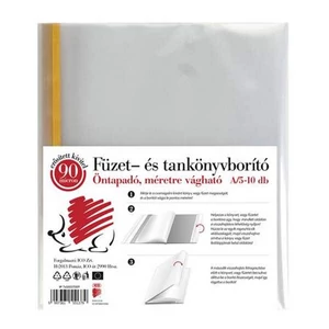 Füzet és tankönyvborító A5 Prémium öntapadós, 10db/csomag Süni