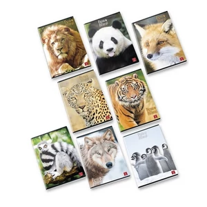 Füzet tűzött A4 Pigna vonalas Animal World 32lapos iskolaszezonos termék