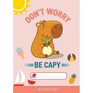 Füzet tűzött A5 lecke 34 lap ICO "Süni" capybara