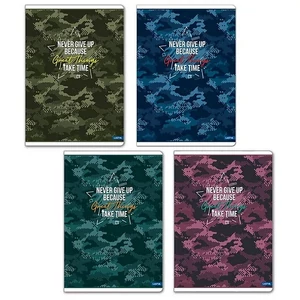 Füzet tűzött A5 vonalas 52lap MILITARY