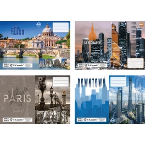 Füzetborító A5 Cities T-Creativ, vegyes minták