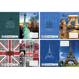 Füzetborító A5 Cities T-Creativ, vegyes minták