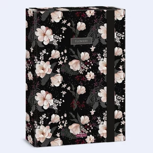 Füzetbox A4 Ars Una 24' Flowery black (5374) 50853748