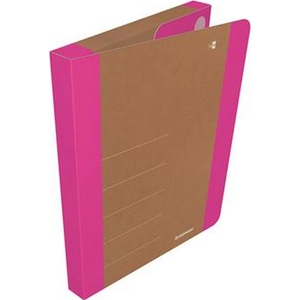 Füzetbox A4 Donau 30mm, karton Life, neon rózsaszín 