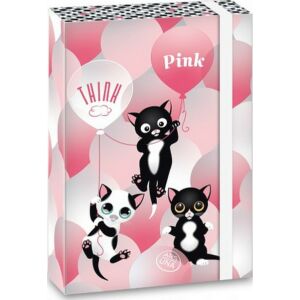 Füzetbox A5 cica 20' Think Pink Ars Una iskolaszezonos füzet, könyv tárolók
