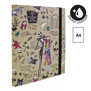Füzetbox gumis Tim Burton 2 26 A4, karton  bézs 