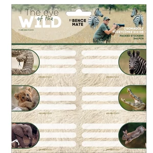 Füzetcímke Ars Una 3x6db The Eyes Of The Wild-2 53831132 Öntapadós - egy csomagban külön