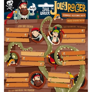 Füzetcímke Ars Una 3x6db Jolly Roger Kalózos(806) 18' 93838061 Öntapadós - egy csomagban külön