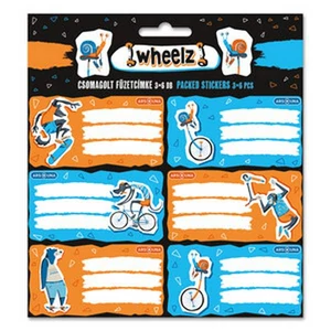 Füzetcímke Ars Una 3x6db Wheelz (5262) 23 53832627 Öntapadós - egy csomagban külön