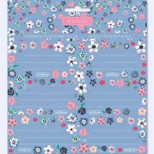 Füzetcímke Ars Una 3x6db 24'' Blossom(5401) 53834010 Öntapadós - egy csomagban külön