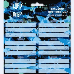 Füzetcímke Ars Una 3x6db 24'' Lord of the Deep cápa (5337) 53833372 Öntapadós - egy csomagban külön