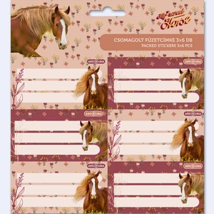 Füzetcímke Ars Una 3x6db 24'' My Sweet Horse (5358) 24 ló 53833587 Öntapadós - egy csomagban külön