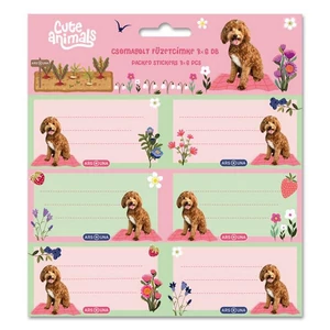 Füzetcímke Ars Una 3x6db 25'' Cute Animal Doggie Öntapadós - egy csomagban külön