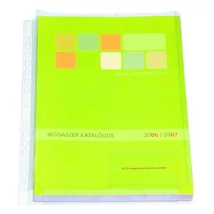 Genotherm fűzős JUMBO C A4 víztiszta 180mik. katalógustartó 1csomag/10db; az ár darabos