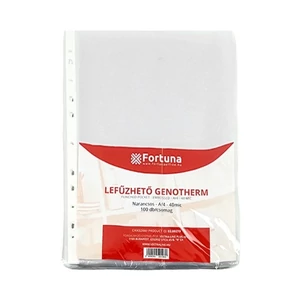 Genotherm lefűzhető Fornax C A4 40mic. narancsos 100db/csomag