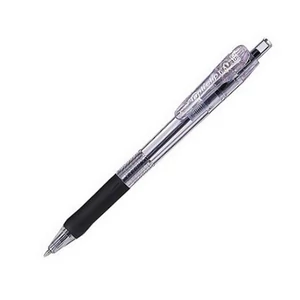 Golyóstoll 0,21mm Zebra nyomógombos, Tapli Clip ECO, fekete 