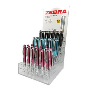 Golyóstoll 0,24 mm teleszkópos rozsdamentes acél ZEBRA Telescopic Metal Stylus" kék