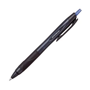 Golyóstoll 0,35mm Uni nyomógombos, fekete tolltest, SXN-157S Jetstream Sport Eco, kék