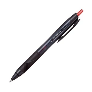 Golyóstoll 0,35mm Uni nyomógombos, fekete tolltest, SXN-157S Jetstream Sport Eco, piros