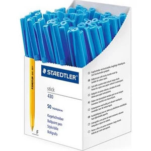 Toll golyós 0,3mm Staedtler kupakos Stick 430 F, kék Eldobható golyóstollak