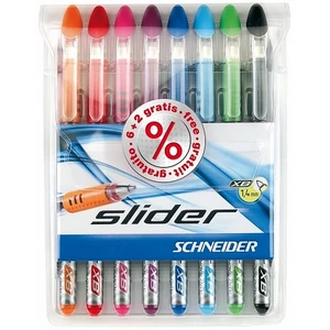Golyóstoll 0,7mm Schneider kupakos, Slider Basic XB, vegyes színek