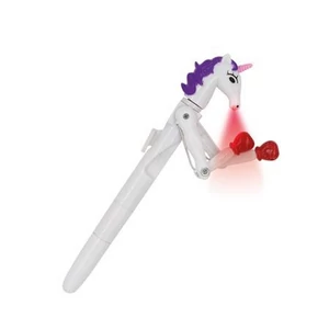 Golyóstoll 1mm Wedo Unikornis 1mm, LED fénnyel Lucky Punch, kék